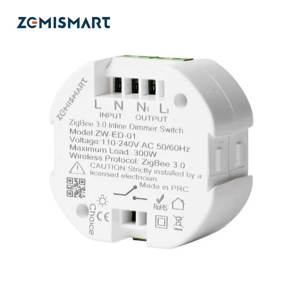 Zemismart Tuya Zigbee Dimmer Switch modulo in linea regola la luminosità Dimmer Light SmartThings Alexa Google Home controllo vocale