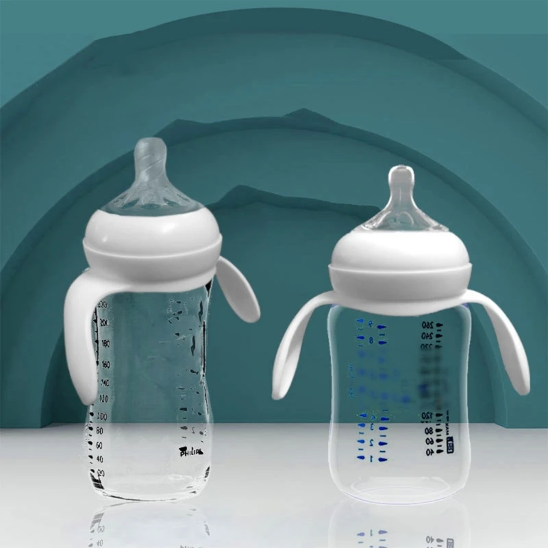 Baby Feeding Bottle Handle Baby Feeding Nursing Bottle Holders Easy Grip Plastics Handle Replacement Suitable for