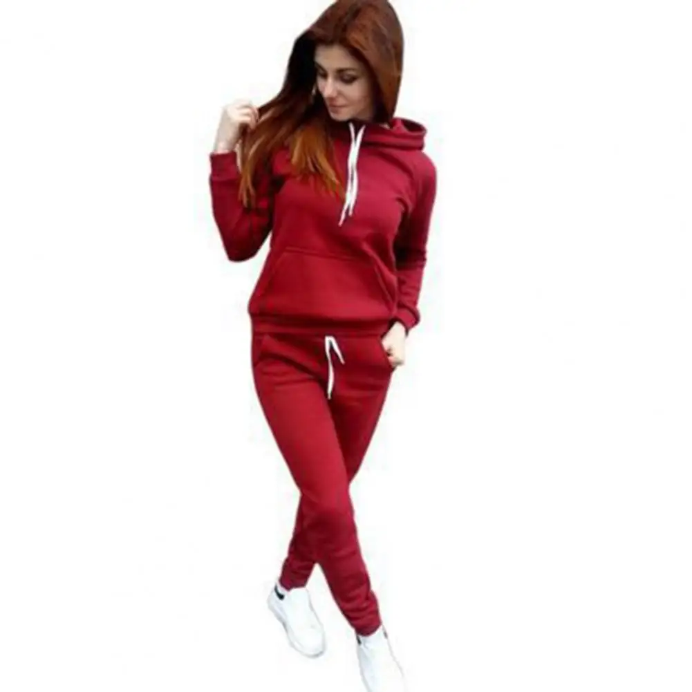 

Polyester Tracksuit for Women Women’s 2 Piece Tracksuit Set Long Sleeve Pullover Hoodie Sweatshirt Jogger Pants for Fall