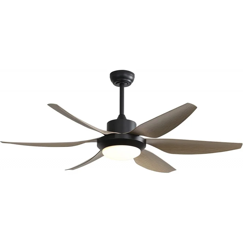 

54" Light And Remote Control, 6-Speed,Timing Function With Quiet，Energy Saving, 4 Blades Ceiling Fan