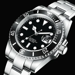 New 40mm Luxury Automatic Mechanical Sapphire Yacht NH35 Watches Men Ceramic Luminous Waterproof Corgeut Watch Relogio Masculino