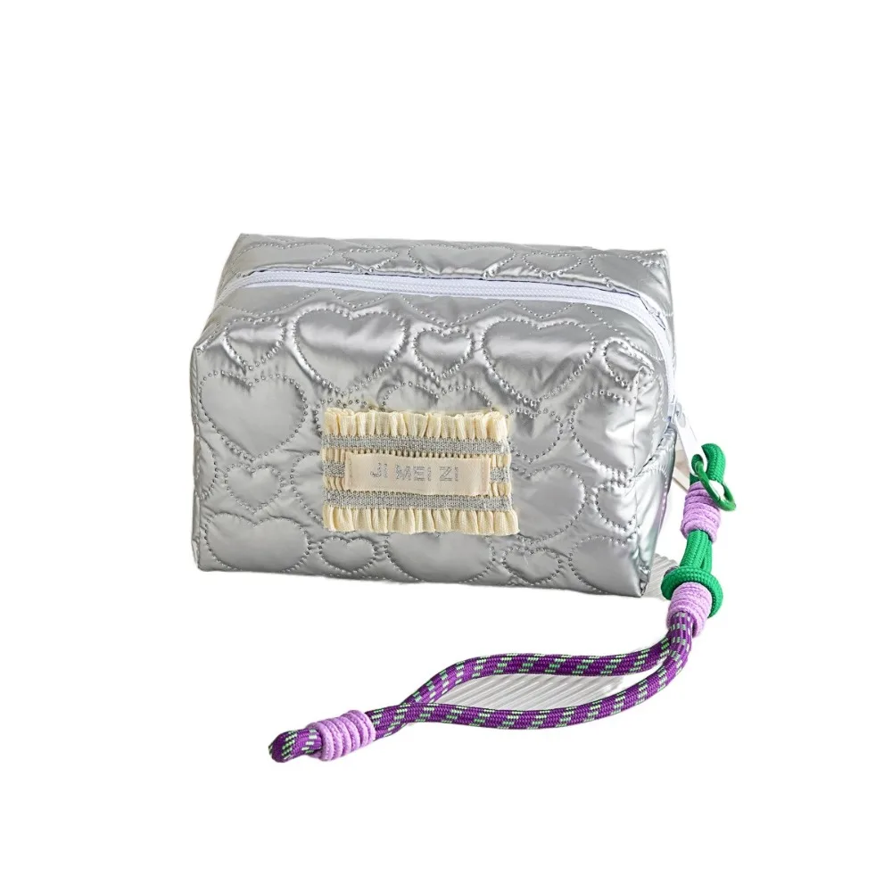 

Fashion Large Capacity PU Makeup Bag Korean Style with Hanging Rope Travel Toiletry Bag Handbag Carry-on Cosmetic Bag Outdoor