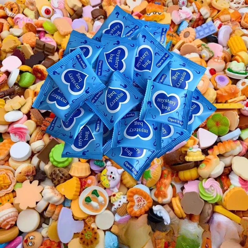 Random Style Bag Miniature Food Toy Mini Model Toys Simulation Supermarket Snacks Drinks Wine Bottles Jewelry Small Ornaments