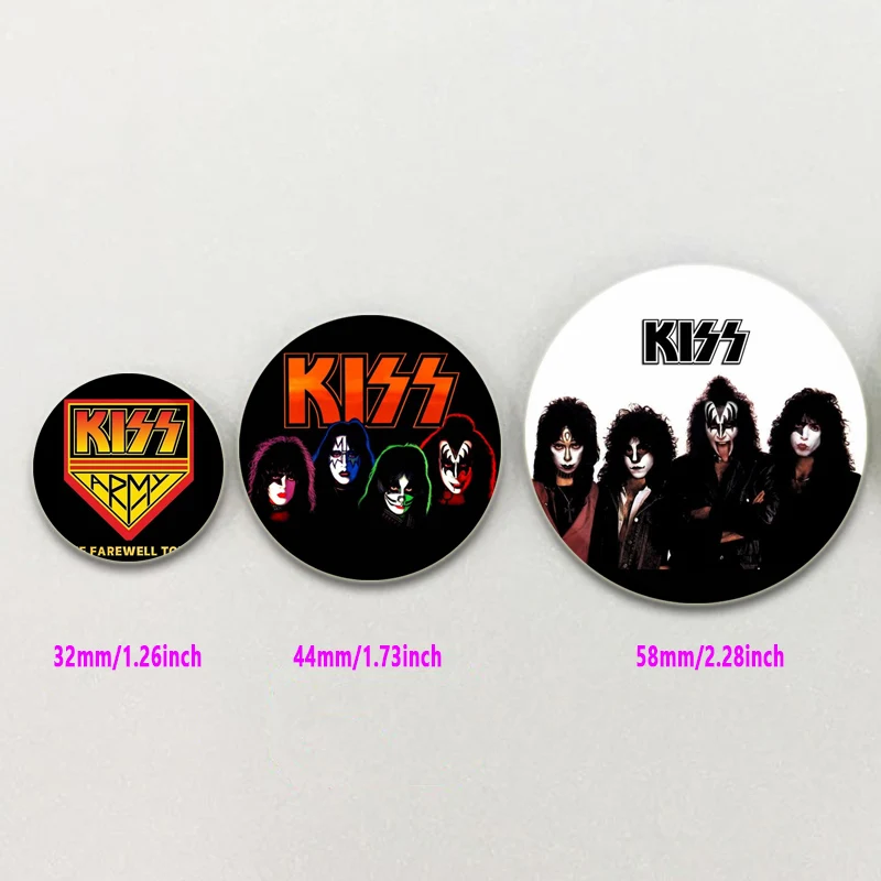 Rock Band Kiss bros Enamel pin mode perhiasan aksesori penyanyi bros untuk ransel pakaian dekorasi kerah lencana hadiah