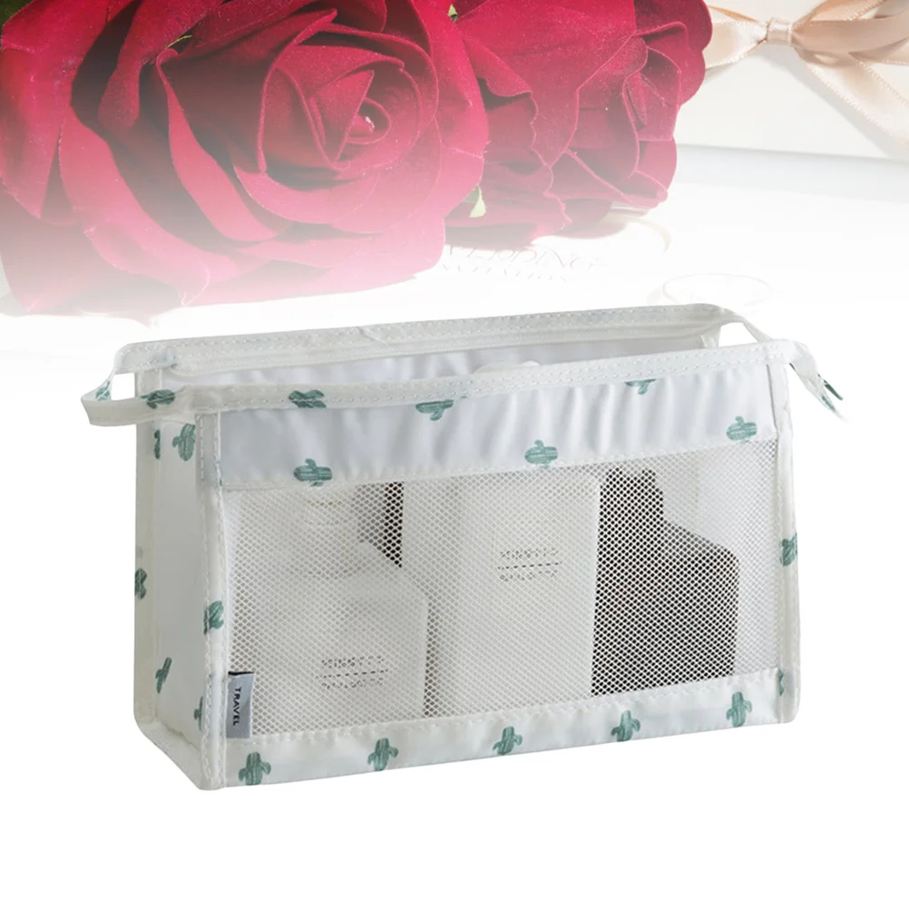

Large Capacity Travel Toiletry Bag Wash Pouch Organizer Portable Makeup Bag For Women Men Cactus Design