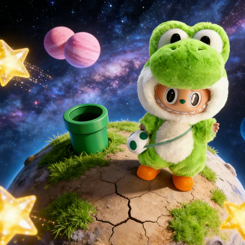 

Одежда для кукол Labubu V1 V2 V3 17 см, костюм динозавра Yaoxi, плюшевая одежда для кукол, очень милая одежда для косплея