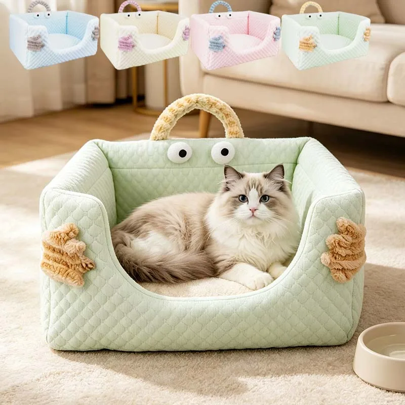 

2026 New Summer Cooling Dog Be -Removable&Washable Pet Mattress,Comfortable Dog Bed for Medium/Large/Small Breeds 여름 고양이 굴
