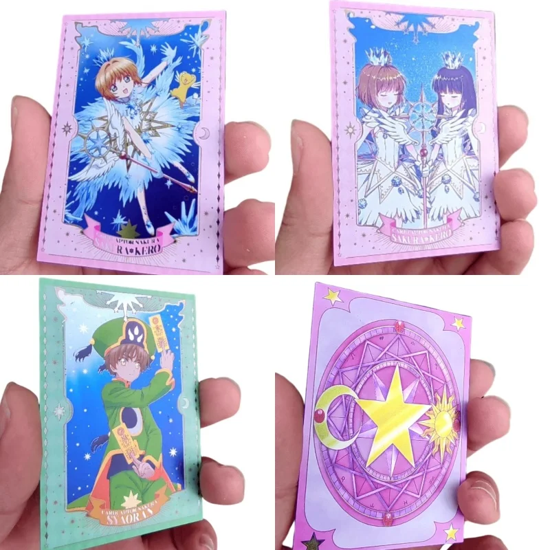 Metal Card Anime Girl Cardcaptor Sakura Daidouji Tomoyo Shaoran Diy Steel Plate Series Action Toy Figures Game Collection Gift