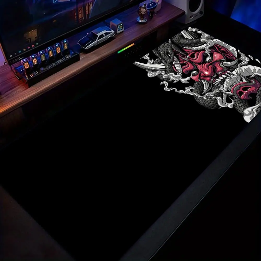 Ukiyo-e tema fantasmas anime mouse pad borracha antiderrapante tapete de mesa acessórios para pc tapete de jogos teclado estendido mousepad maus pad
