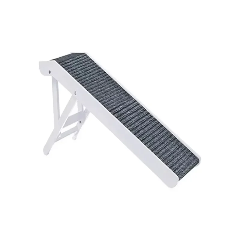 

Pet Dog Ramp Durable Pet Ladder to Reach High Bed and Couch Foldable Wooden Pet Ramp With Adjustable Height