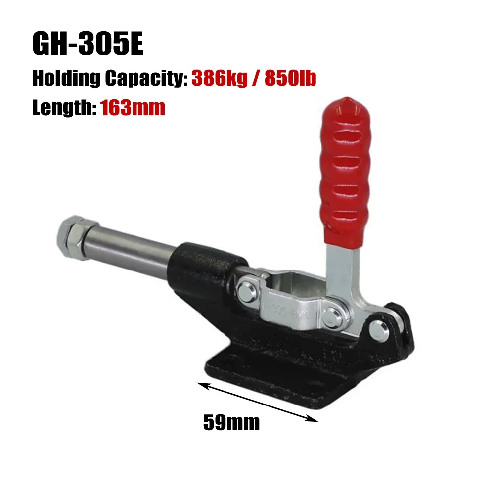 GH-304/GH-305 Quick Release Toggle Clamp 500-800lb Antislip Vertical Toggle Clip Woodworking Carpentry Clamping Tool Alloy Steel