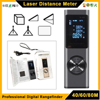 Laser Distance Meter Module 40M 60M 80M Digital Rangefinder Ft M In Professional Laser Trena Tape Measure Tool Range Finder