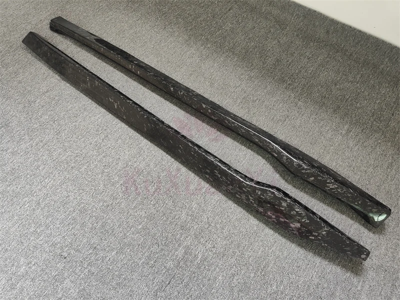 For Porsche 911 992 2019 2020 Carrera 4 S 4S Coupe with Forged Grain Carbon Fiber OC Style Side Skirt Body Kit