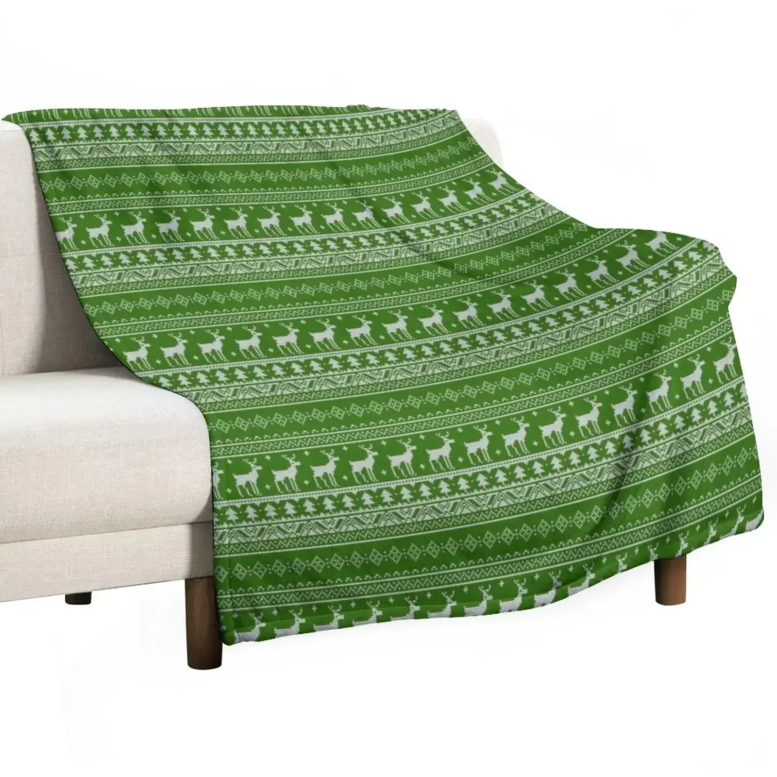 

Scandinavian green knit Throw Blanket Luxury Designer Luxury Thicken Blankets