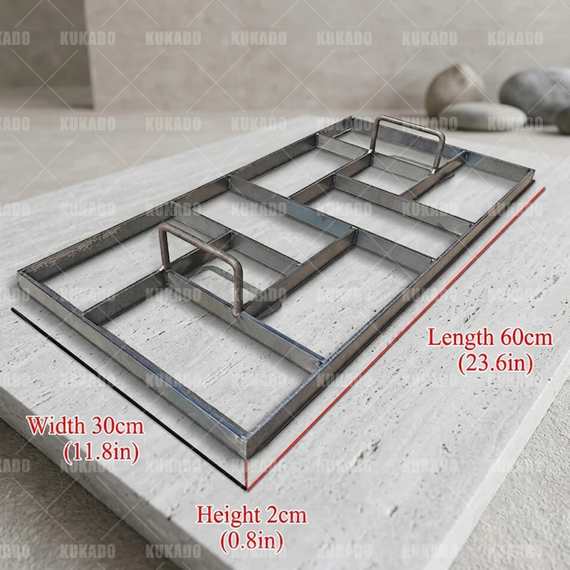 Anti-Skid Stamped Concrete Compression Mold for Garden Square Courtyard Corridor Cement Floor Construction Steel Paving Mold