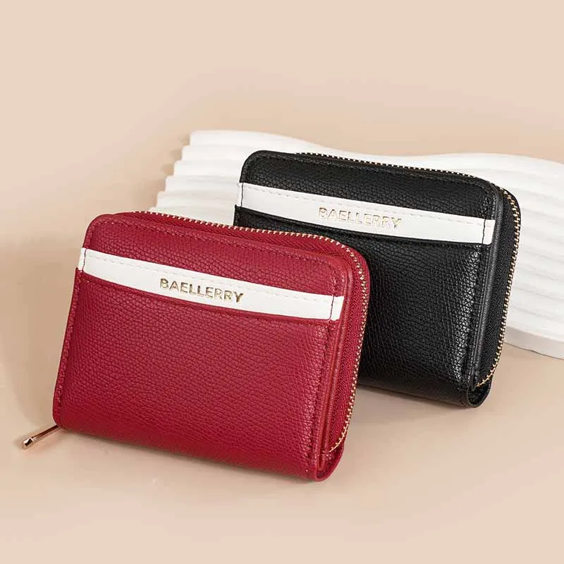 

New Women Wallet PU Leather Short Wallets Luxury Brand PU Leather Female Purses Card Holder Foldable Portable Lady Coin Purses