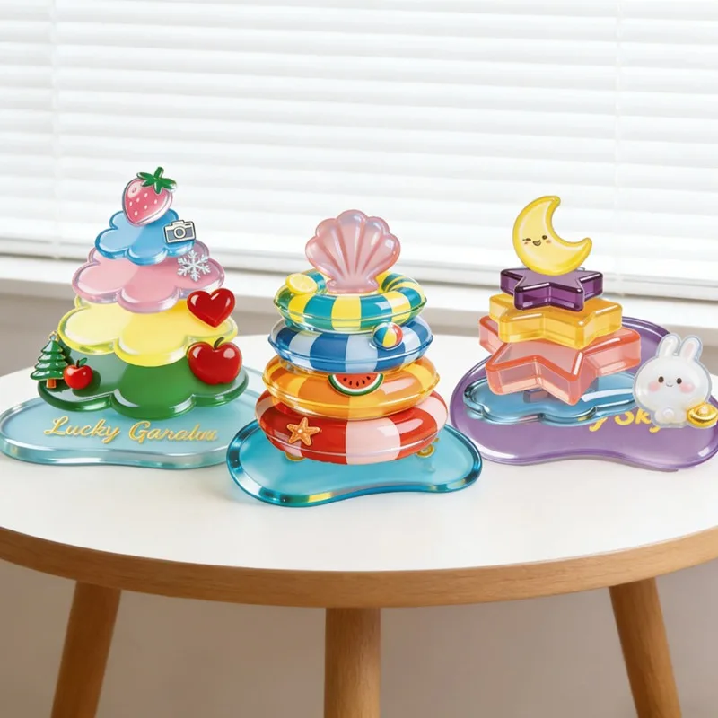 New Corner Cute Characters 3D Embossed Stackable Stickers  Cartoon Children's DIY Craft Decoration