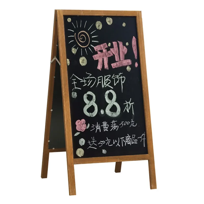 Double Sided Magnetic Small Blackboard Bracket Style Store Commercial Stall Billboard Display Board Children\'s Picture Board