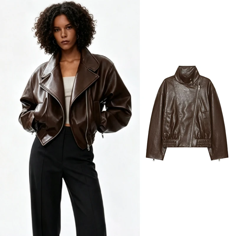 New Women's Jackets Autumn 2026 New Fashion Loose Elegant Short Warm Coats Blouse Women's Autumn Street Chic Youth Holiday Coats