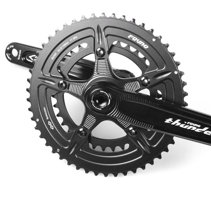 Fovno 110BCD Chainring Road bike 110bcd 5-pazurowa podwójna tarczowa 2x11 12S 50-34T 52-36T 53-39T dla sram red rival s350 s900 crank