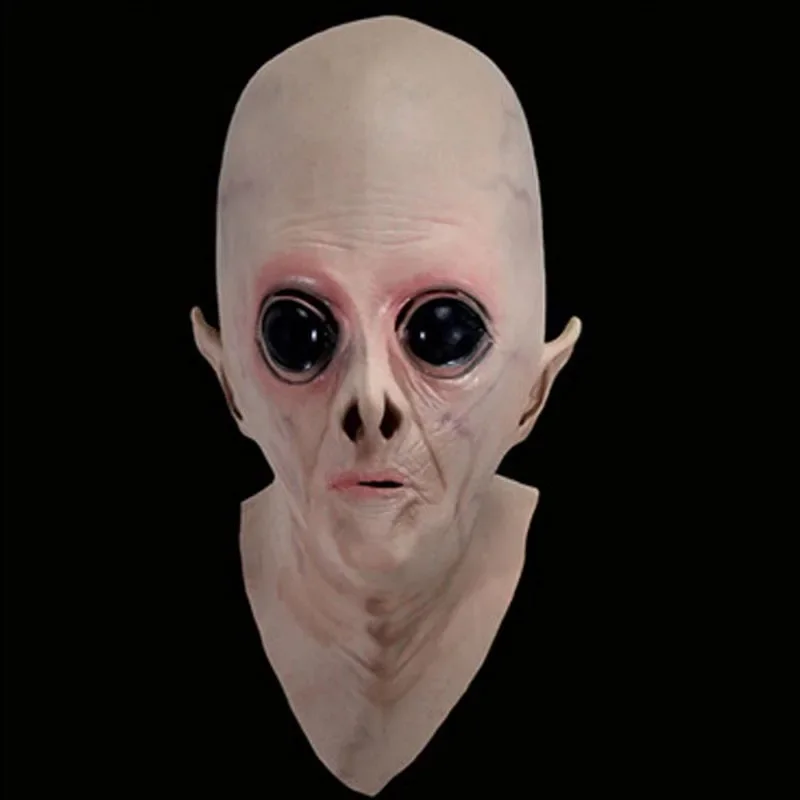 Alien Ufo Extra Terrestrial Party ET Horror Rubber Latex Full Masks Halloween Scary Silicone Face Mask