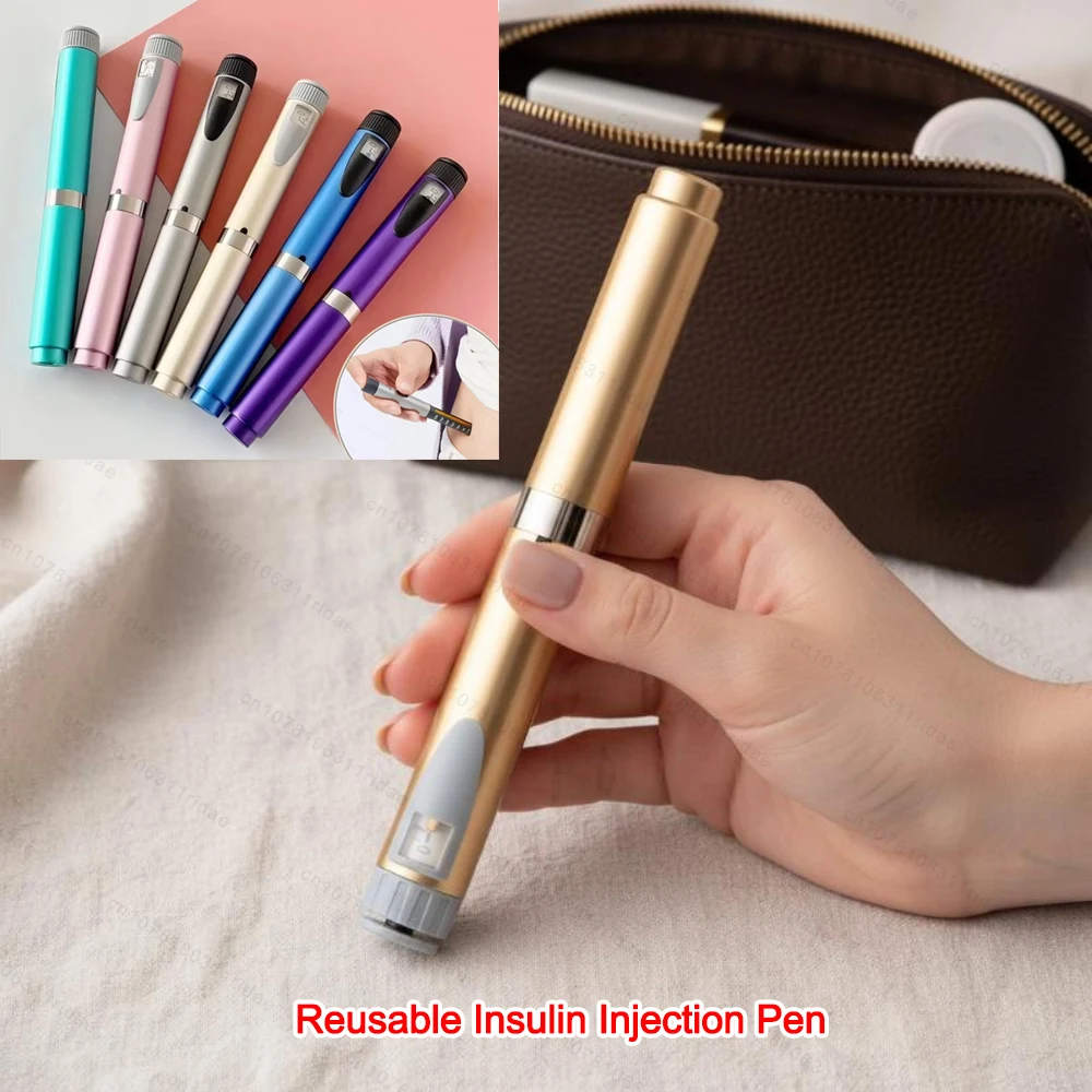 Metal V2 Reusable Injection Pen Empty Insulin Injection Pen Without Cartridge Bottle Injection Pen for Beauty Salon