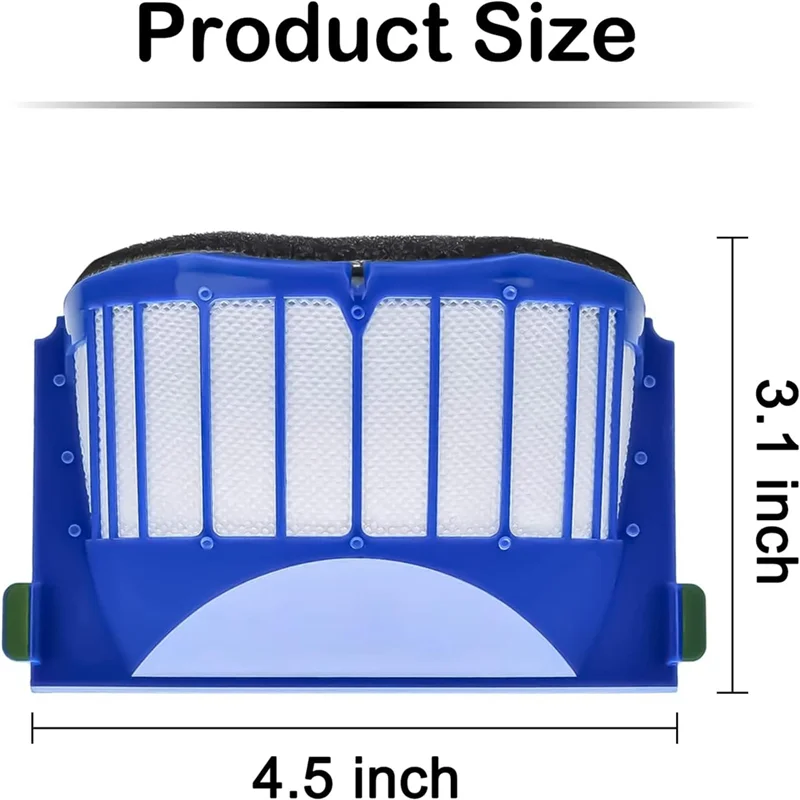 BBNV-3 Pack Filter ชุดเครื่องดูดฝุ่นสําหรับ Irobot Roomba 500, 600 Series (550 560 650 620)