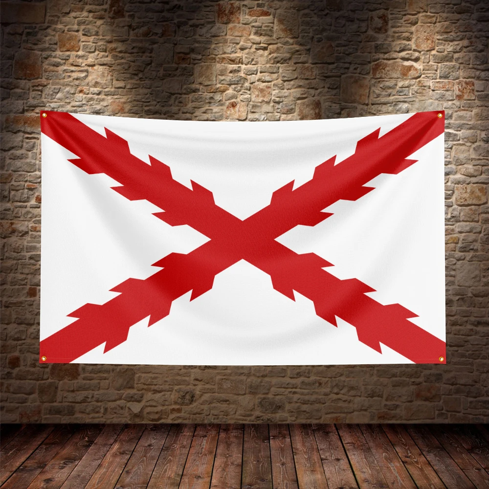 Cross of Burgundy Flag For Decor Decorations Flaga Tapestry Bedroom Decoration Garage Outdoor Decors Flag on the Wall