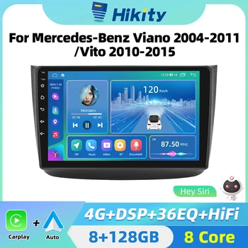 Hikity Android Car Radio Multimedia Player for Mercedes Benz W639 Viano 2004-2011 Vito 2010-2015 Carplay 2din Car Radio GPS WIFI