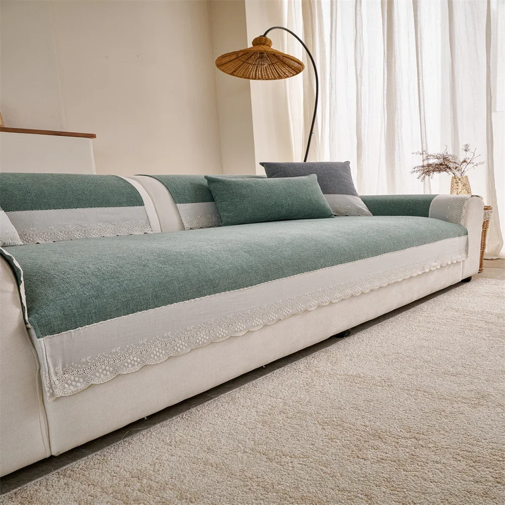Sofa Cushion New Style Imitation Cotton and Linen All-season Anti-slip Cross-border Sofa Cover Full-cover Sofa Scarf