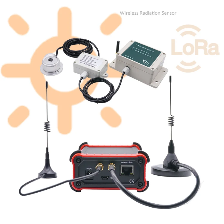 LoRaWAN Wireless 4-20 mA Sensor RS485 4-20mA Modbus Solar Radiation Meter Sensor Detect Economic Pyranometer Solar Radiation