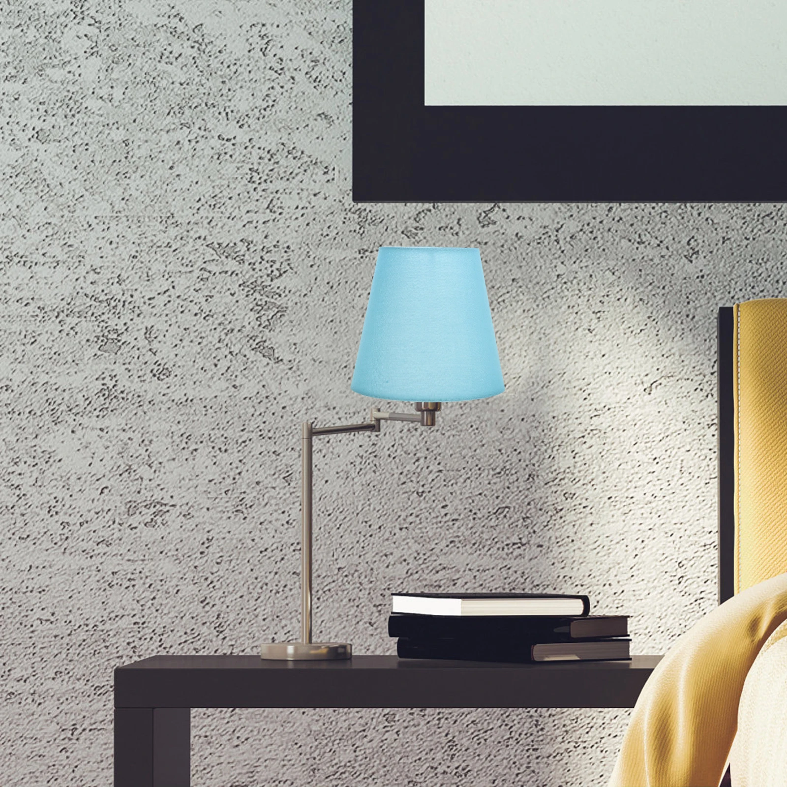 

Macaron Color Linen Lampshade Small Desk Pendant Shades Vintage Light Bulb Cover Cloth Lampshades For Bedroom Living Room Dining