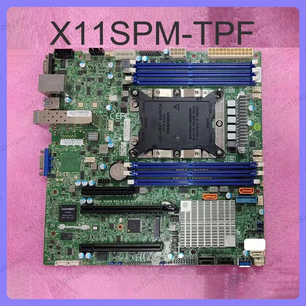 DDR4 LGA-3647 Single Channel Board X11SPM-TPF Highly Reliable Xeon Scalable Processors