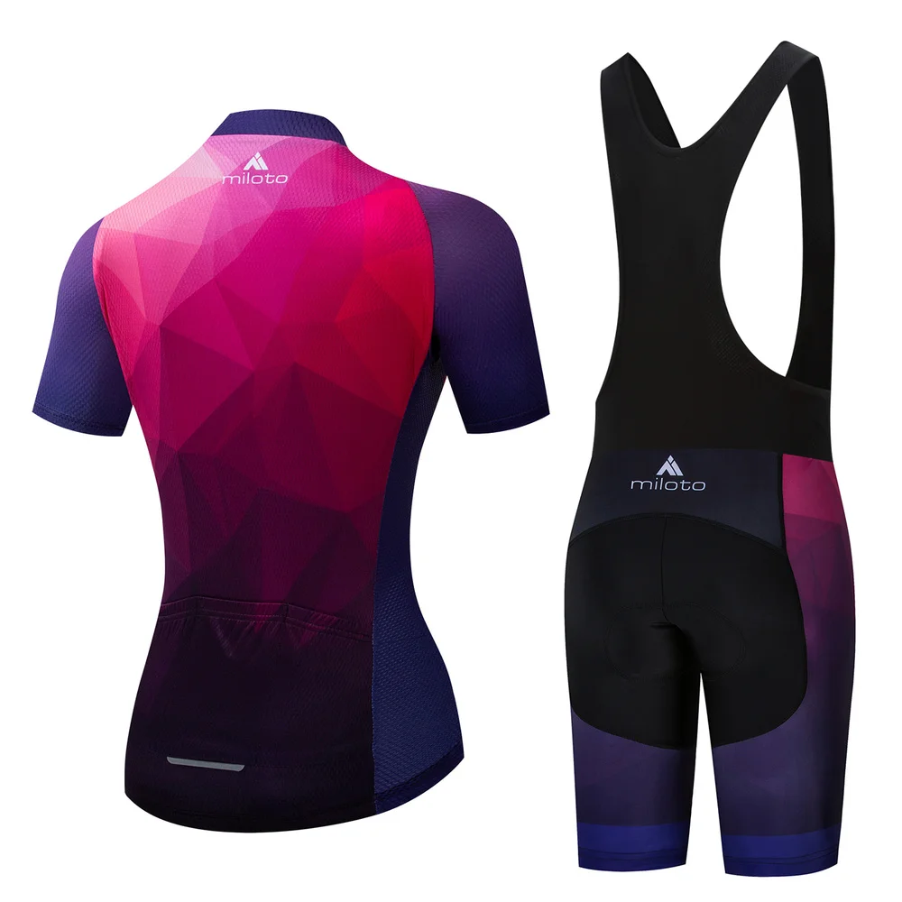 Quick-Dry Mountain Bike Clothing 2023 Women Bicycle Jersey Bib Set Dress Summer Outdoor Sports Cycling Clothes Ladies MTB Wear