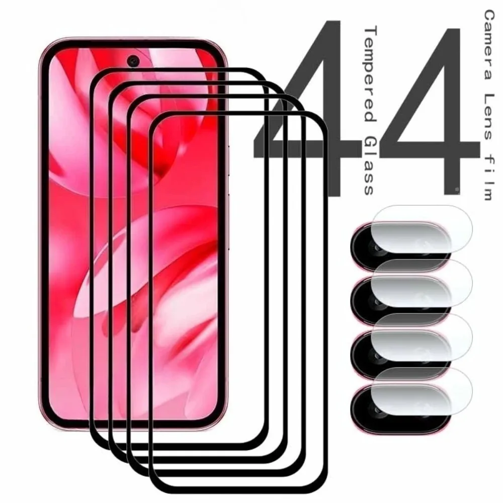 8in1 Full Coverage Screen Protector for Google Pixel 9A 8A 7A HD Tempered Glass for Google Pixel 9 8 7 Pro Soft Camera Film