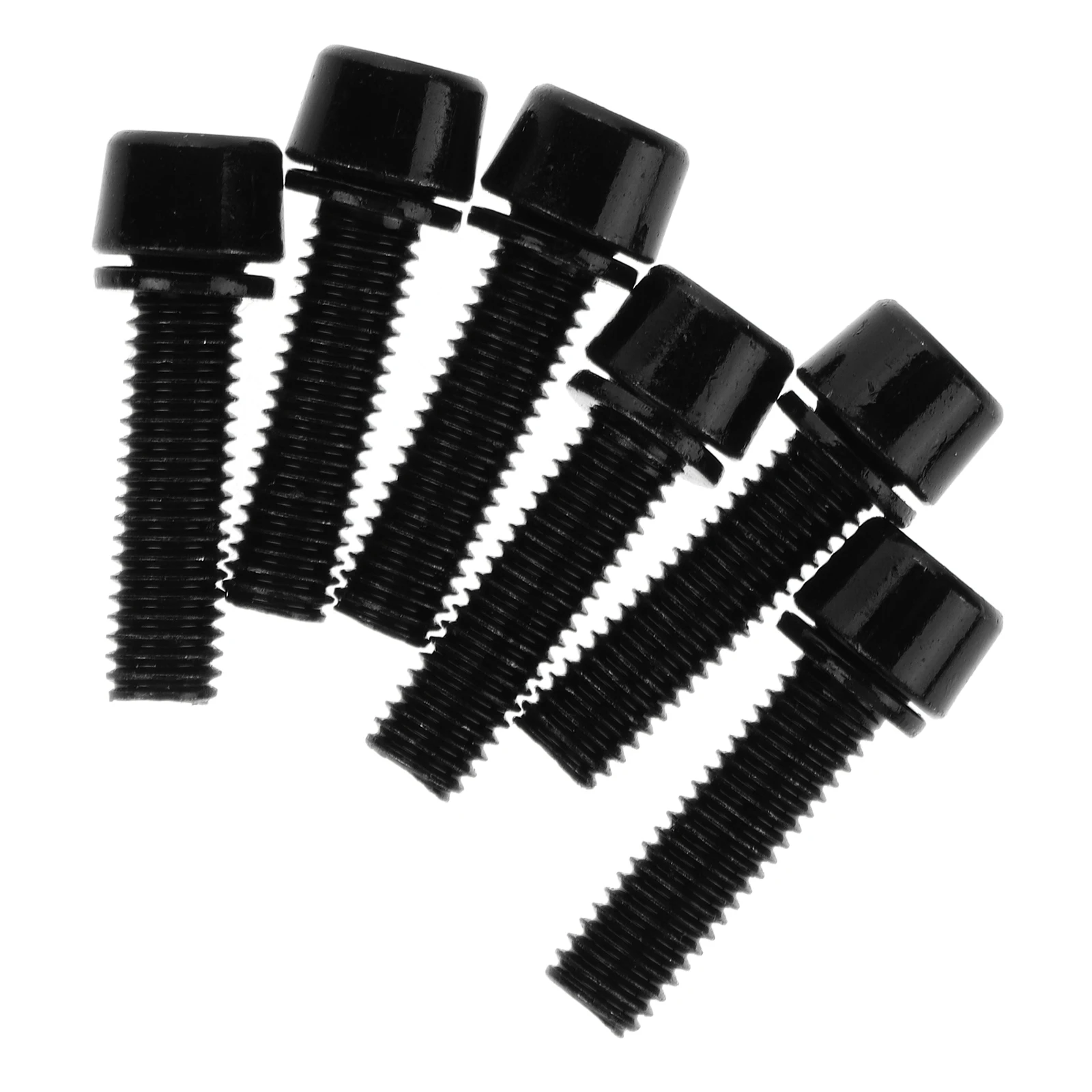 

6 Pcs Bike Stem Bolts Bicycle H Accessories for Mountain Road Bike Water Bottle Cage Mount Screws Small Lightweight Steel