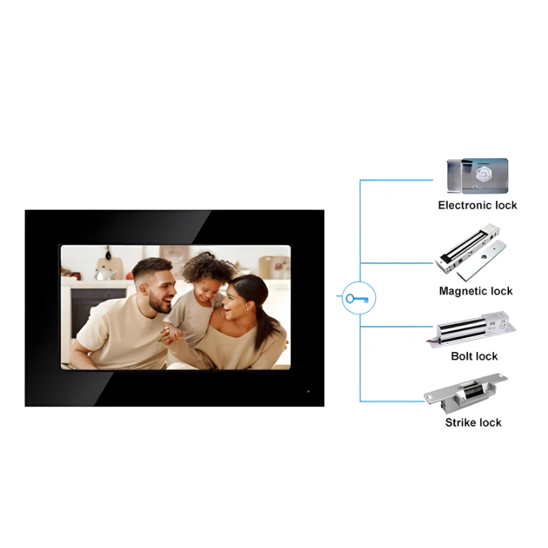 Tuya-Kit de système d'interphone vidéo intelligent à écran tactile, sonnette vidéo filaire, caméra, interphone pour la maison, nouveau, 7 pouces