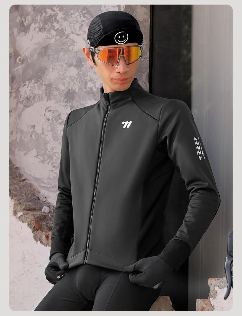 WEST RADFAHREN Männer Halten Warme Radfahren Jacke Winter Herbst Winddicht Thermische Fleece Fahrrad Mantel Wärme Lagerung Windjacke Fahrrad Jacke – Detail 29