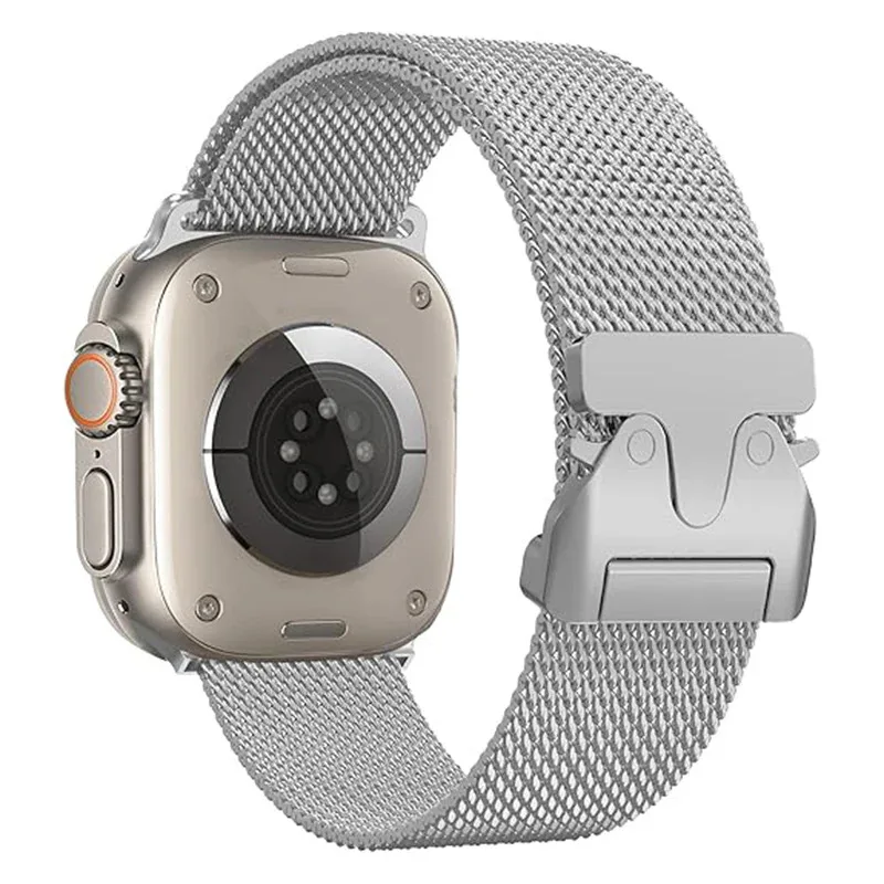 

Milanese Loop Strap For Apple Watch Band Ultra 2 49mm 46 45 44 41 38 42mm Stainless Steel Metal for iWatch Series 10 9 8 7 6 5 4