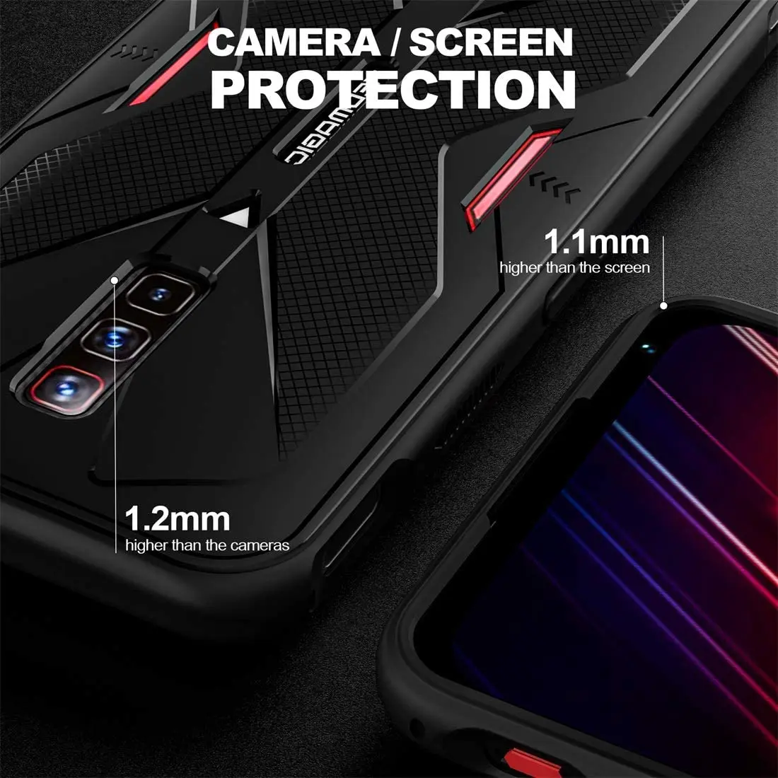 Flexible TPU Cover Anti-Scratches Shockproof Case for Nubia Red Magic 6 / Red Magic 6 Pro/Red Magic 6S Pro Cover