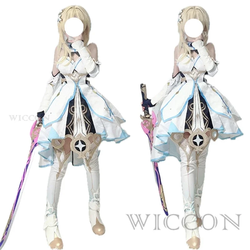 Traveler Lumine Cosplay Game Genshin Impact Cosplay Costume di alta qualità Genshin Impact Traveler Lumine parrucca scarpa Suit Halloween