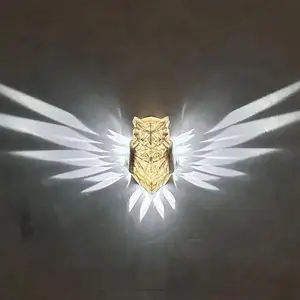 3D Animal led the golden owl lamp eagle lamps to piles hidden art of wall decoration downsed the light wall resin animal statue 8 Main Sales Aguia Decoration State - №8