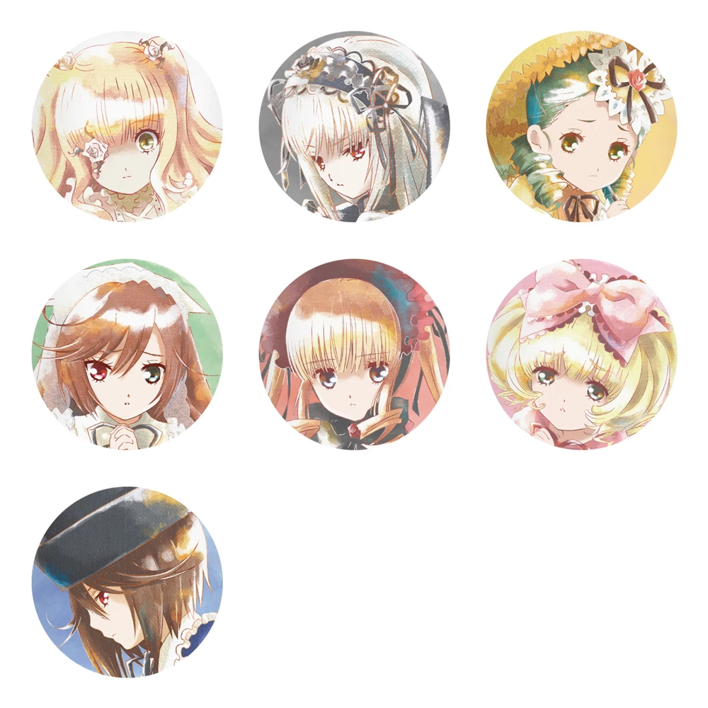

Rozen Anime Suigintou Shinku Kanarienvogel kanaria Suiseiseki Lapislazuli Stern 50mm Metal Badge Brooch Pins