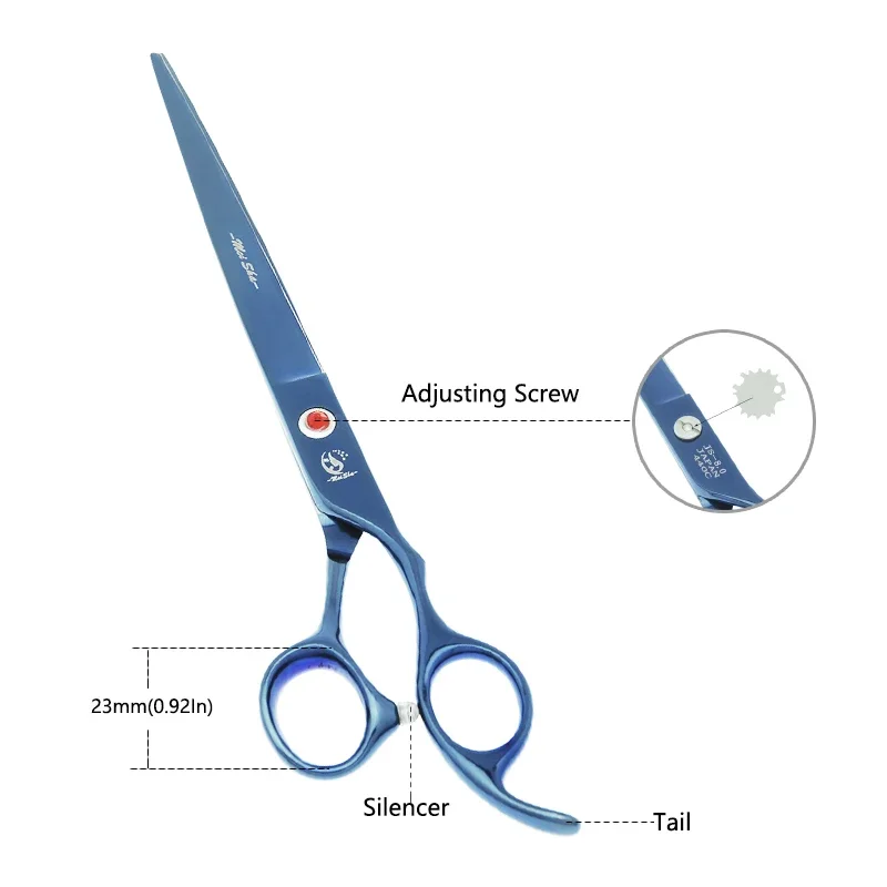 Meisha 8 inch Dog Cat Grooming Scissors Stainless Steel Pet Cutting Thinning Shears Animals Curved Scissors Trimmer Tools B0047A