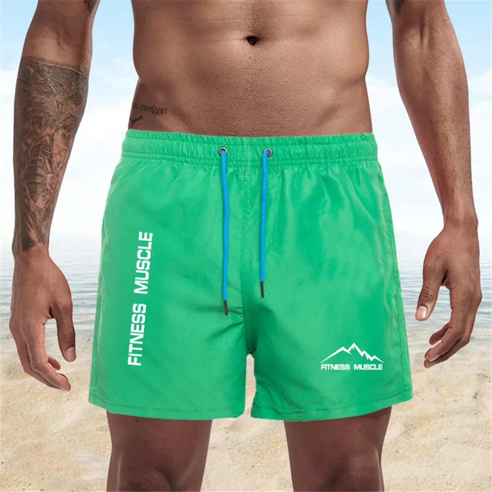 Man Swimwear Swim Shorts Trunks Beach Board Shorts Swimming Pants Swimsuits Mens Running Sports Surffing Quick Dry Shorts