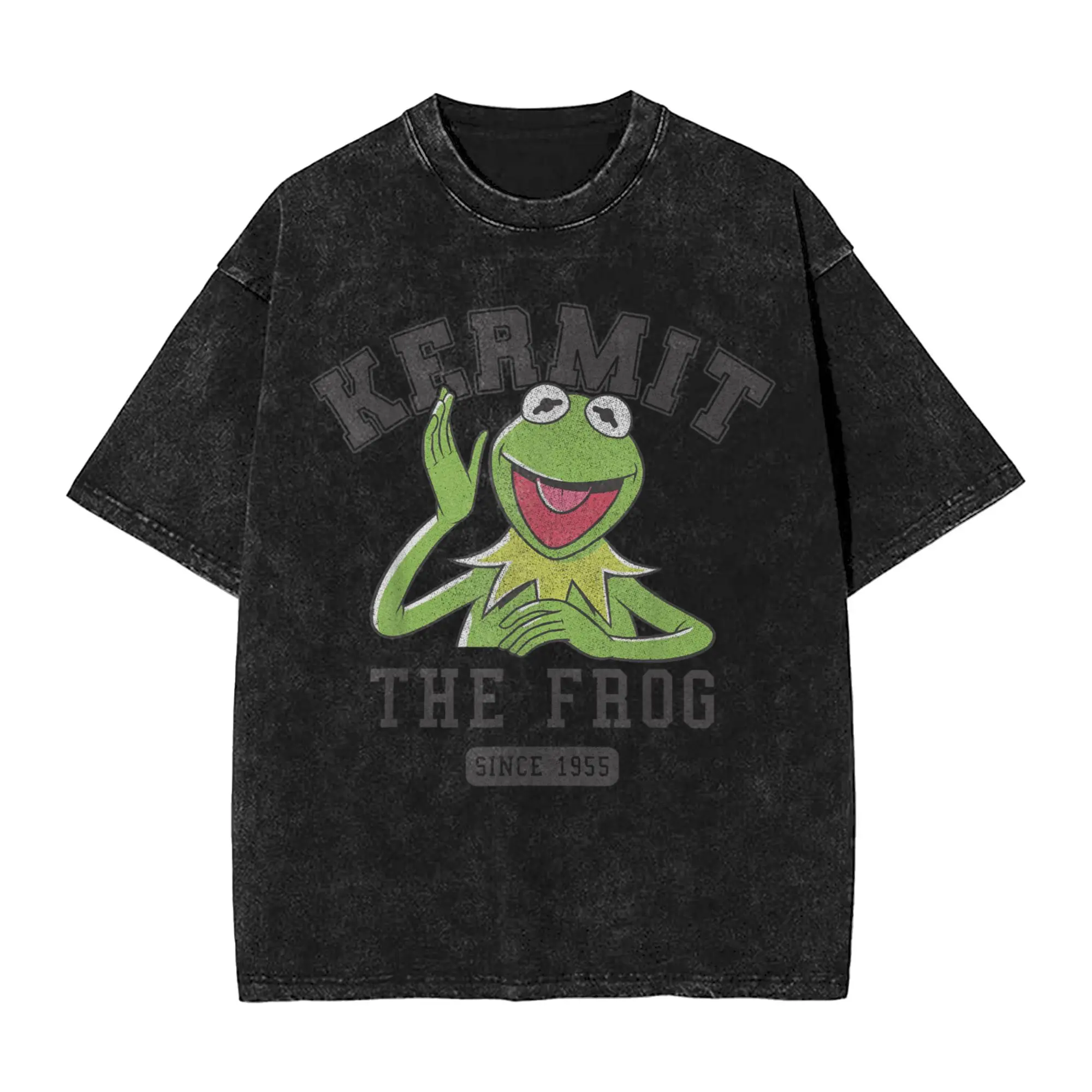 

The Muppets Kermit The Frog Since 1955 Collegiate T-Shirt Summer T Shirts Fashion Tshirt For Couple Short-Sleeved Top Tees