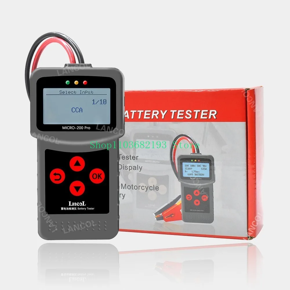 

MICRO-200 Pro Car Motorcycle Battery Internal Resistance Life Analysis Start and Stop Storage Battery Tester