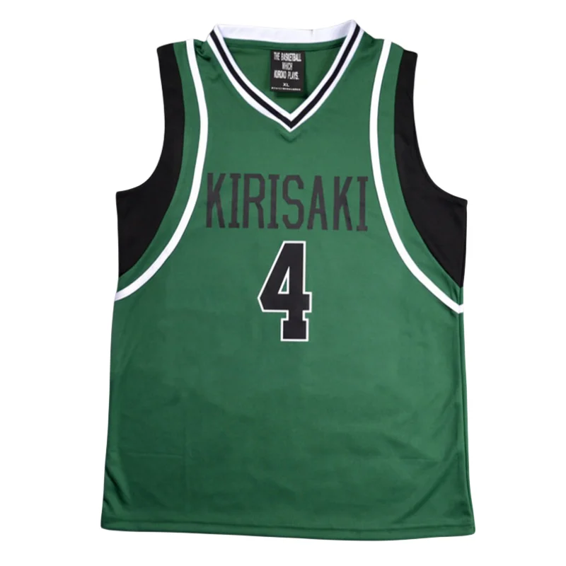 

Anime Kuroko No Basuke KIRISAKI Hanamiya Makoto 4# Basketball Jersey Cosplay Uniform Vest Singlet Shirt Sleeveless Costume