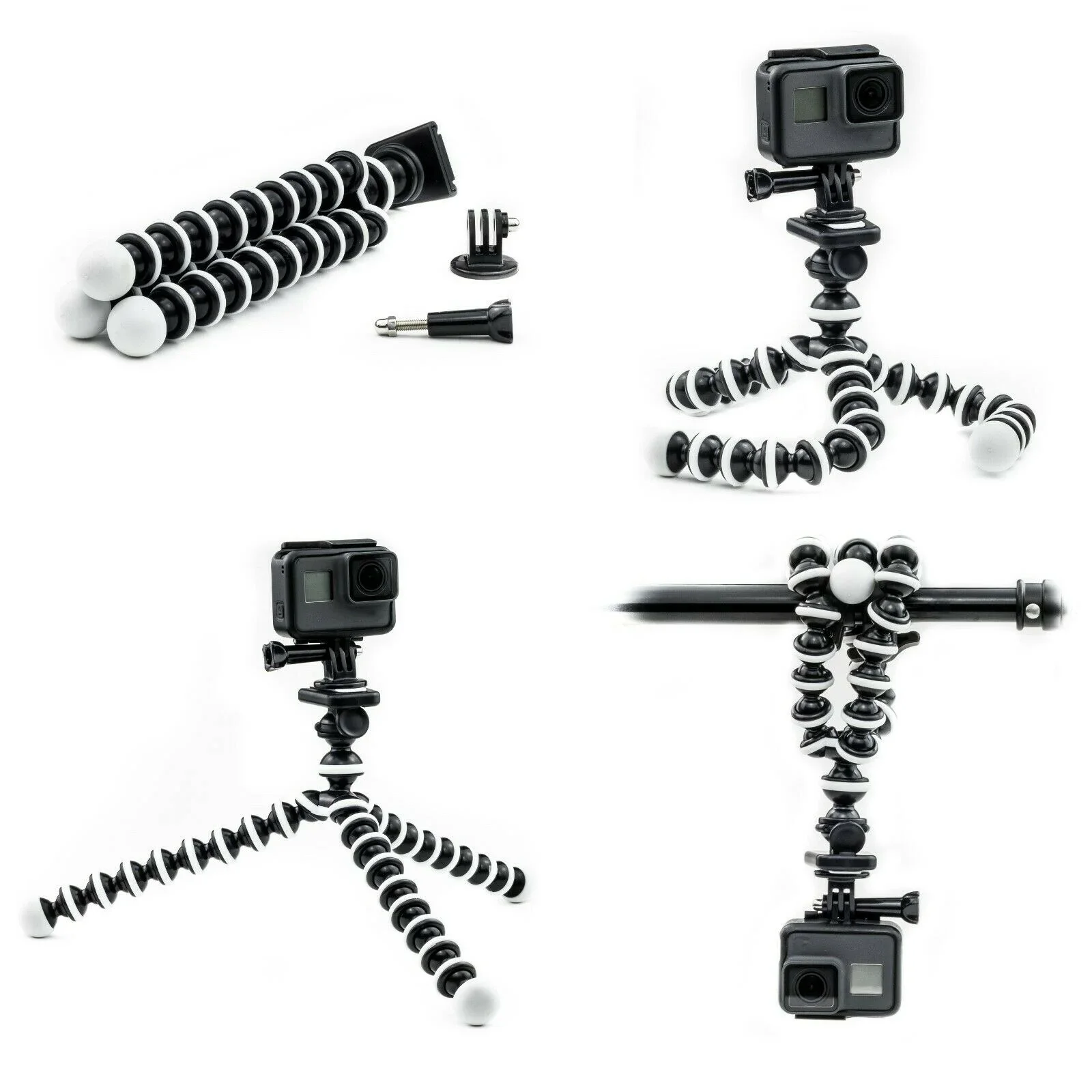 Octopus Holder With Clip Mobile Phone Flexible Tripod Stand Gorillapod For GoPro Hero 7 6 5 4 3 Action camera Top