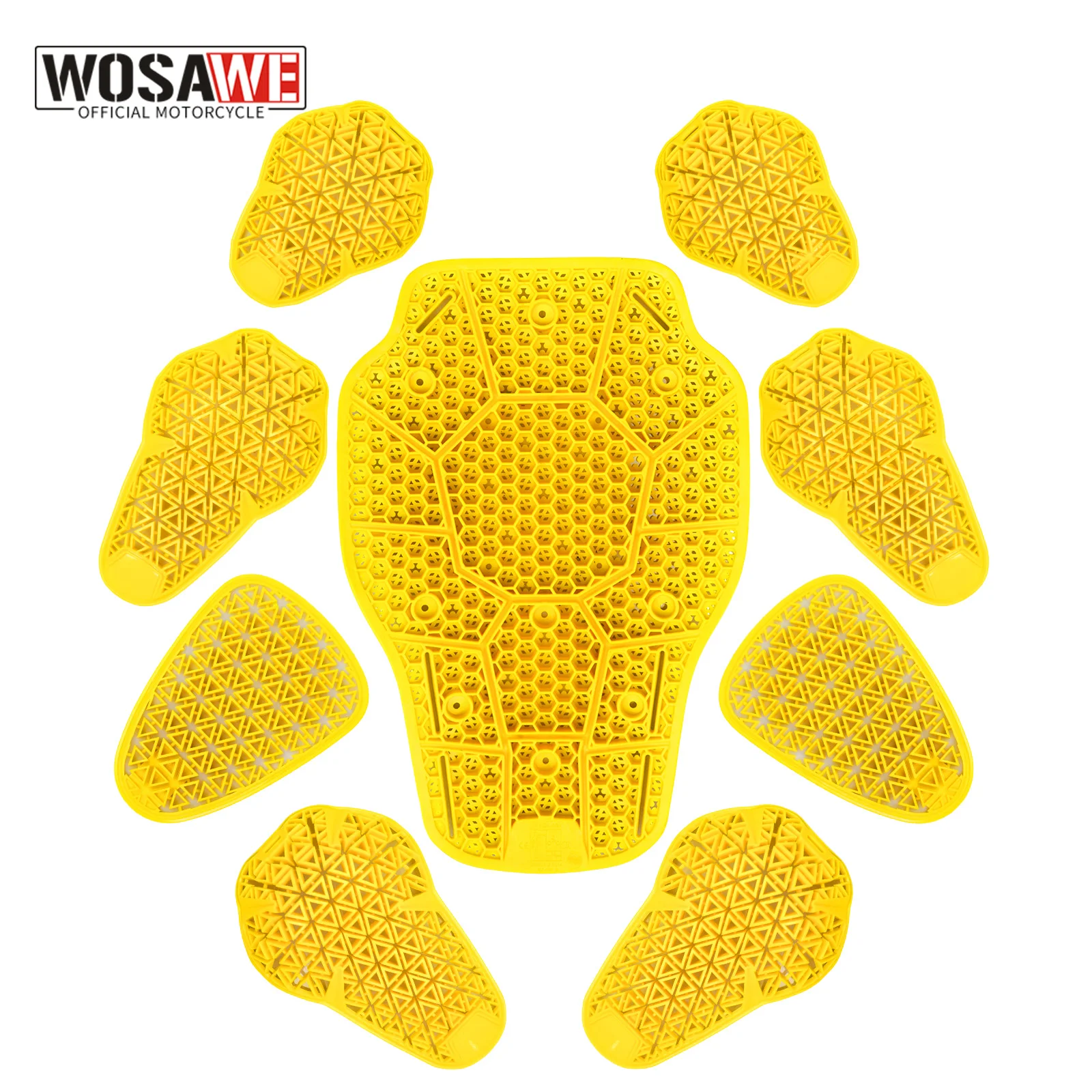 

WOSAWE CE Level 2 Certified Motorcycle Armor – 9-Piece Full-Body Protective Gear Set (Back/Spine/Shoulder/Elbow/Hip/Knee Pads)